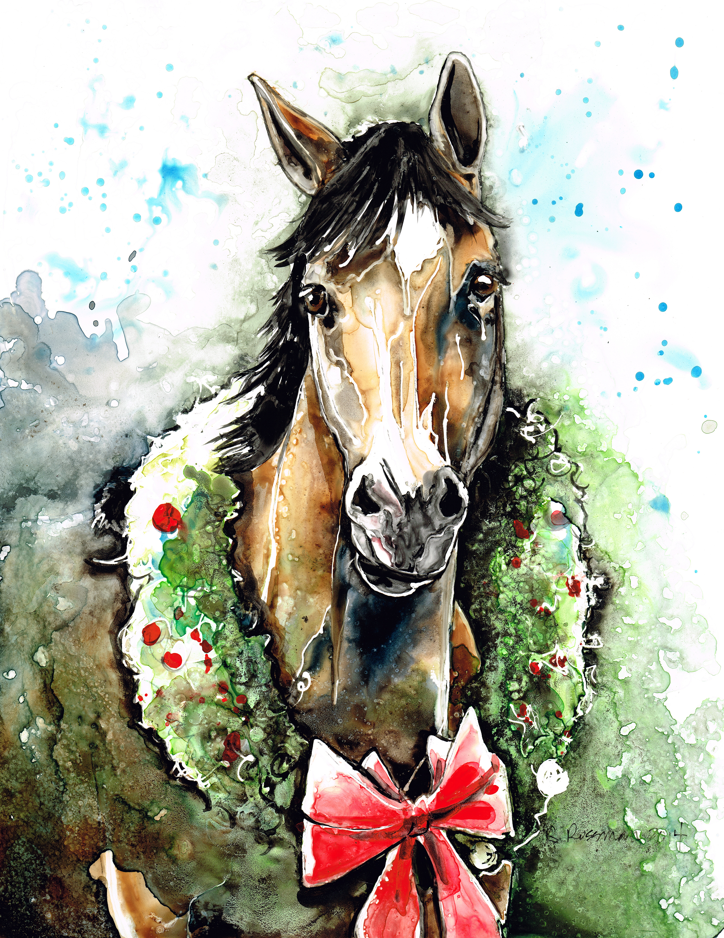 Christmas Horse med